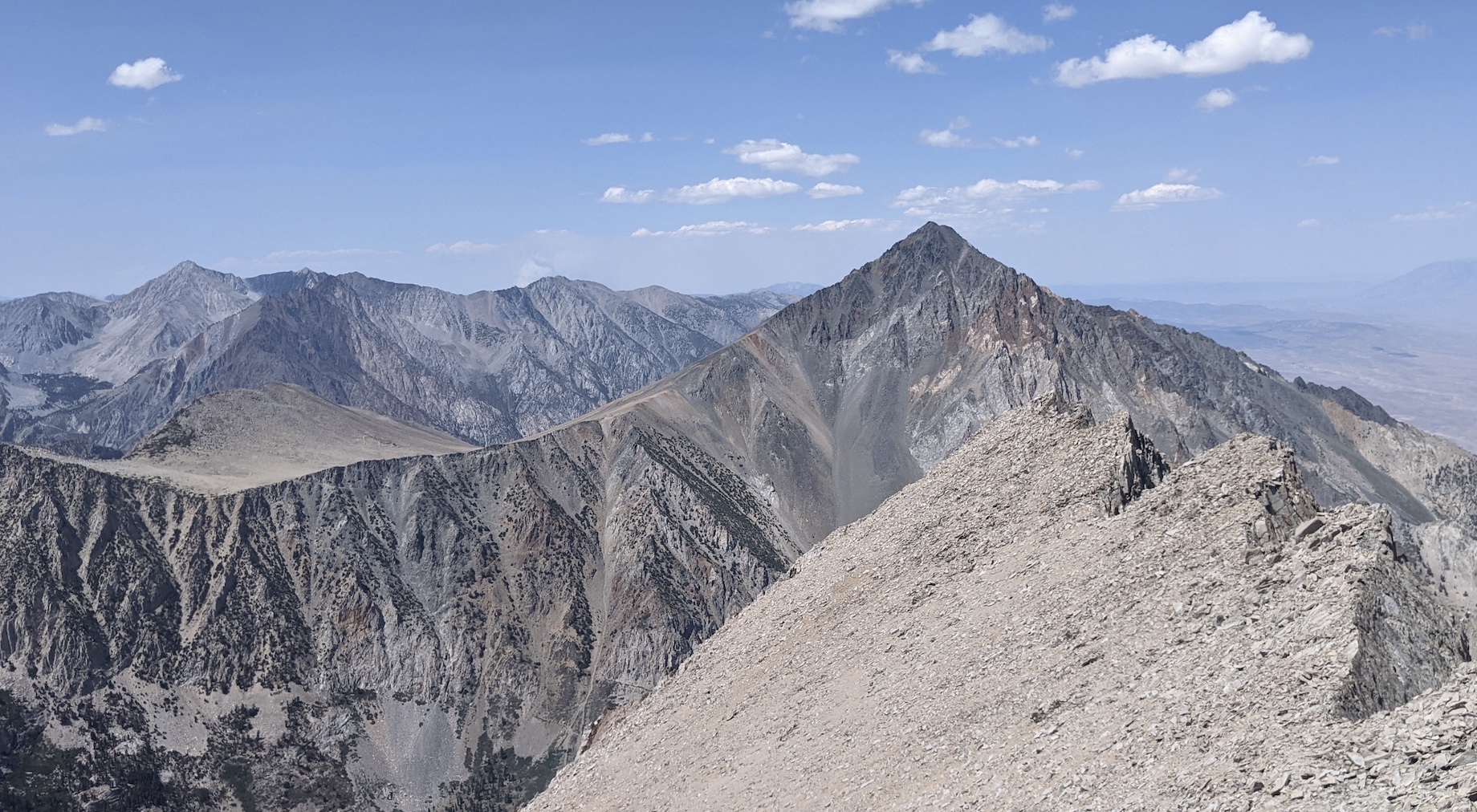 Looking north, Mount Tom looms. I want to climb that one day!