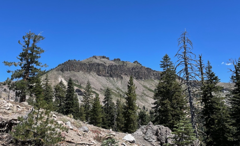 Castle Peak (9,103 ft), viewed from Castle Pass. Just an hour to the summit.