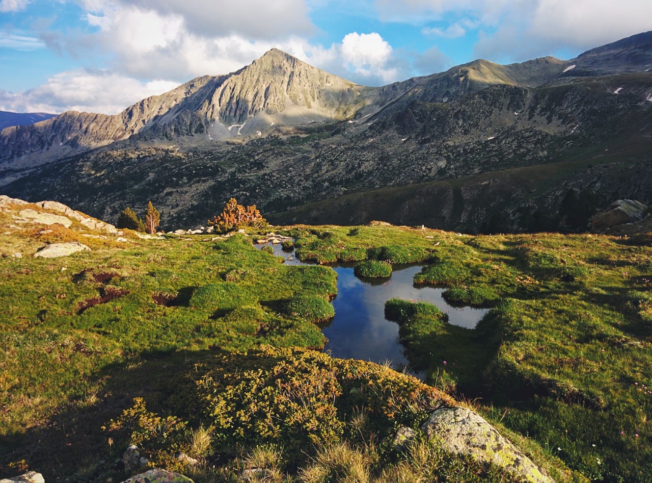 Alpine views. What are those stone faces, and can I climb them??