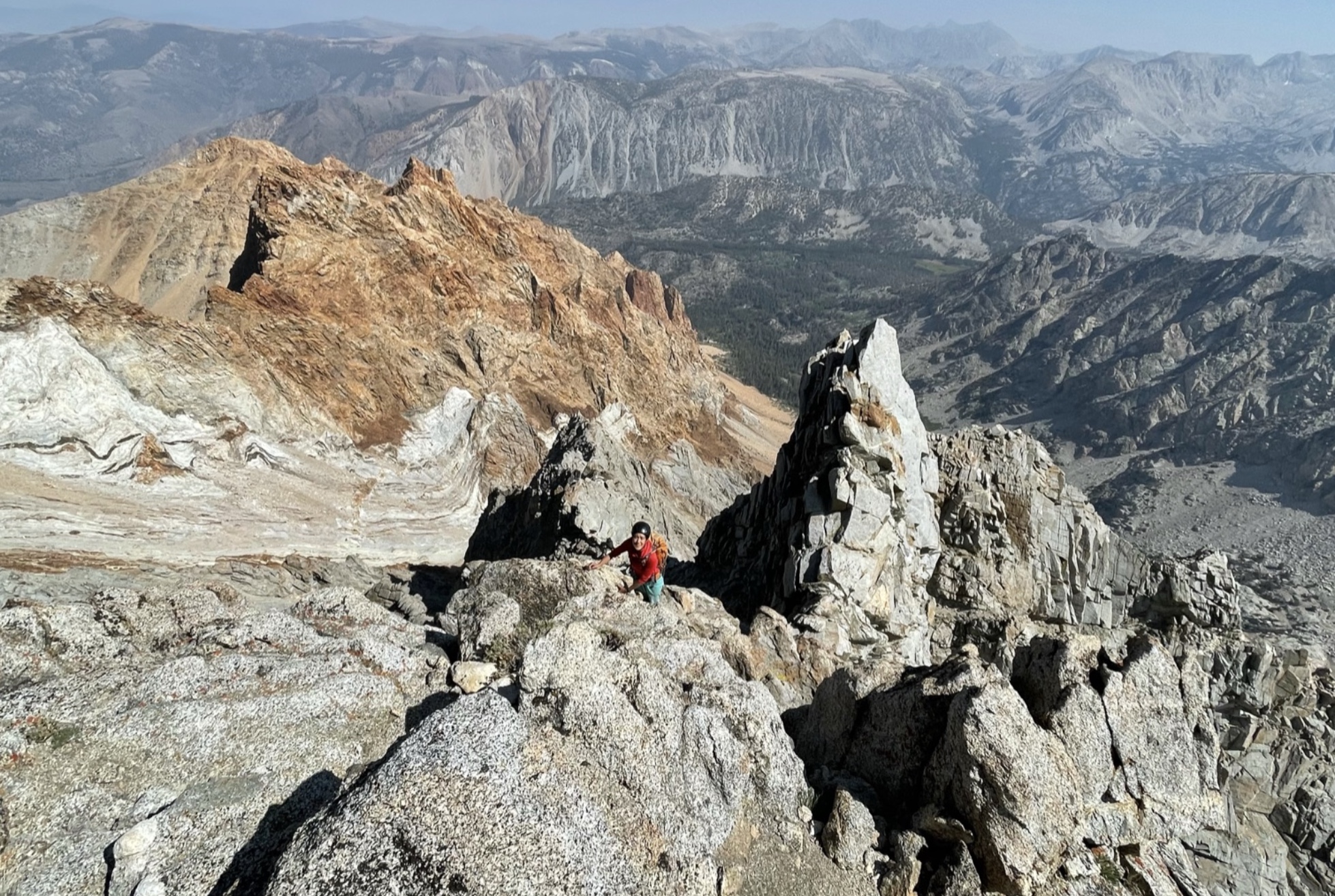 At the start of the ridge!