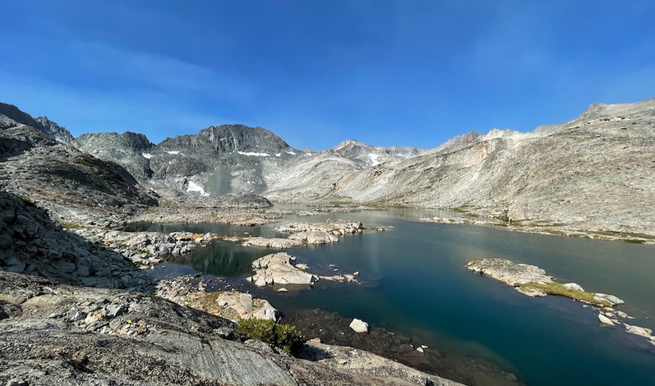 The lower Marie Lake, where I took a swim break.