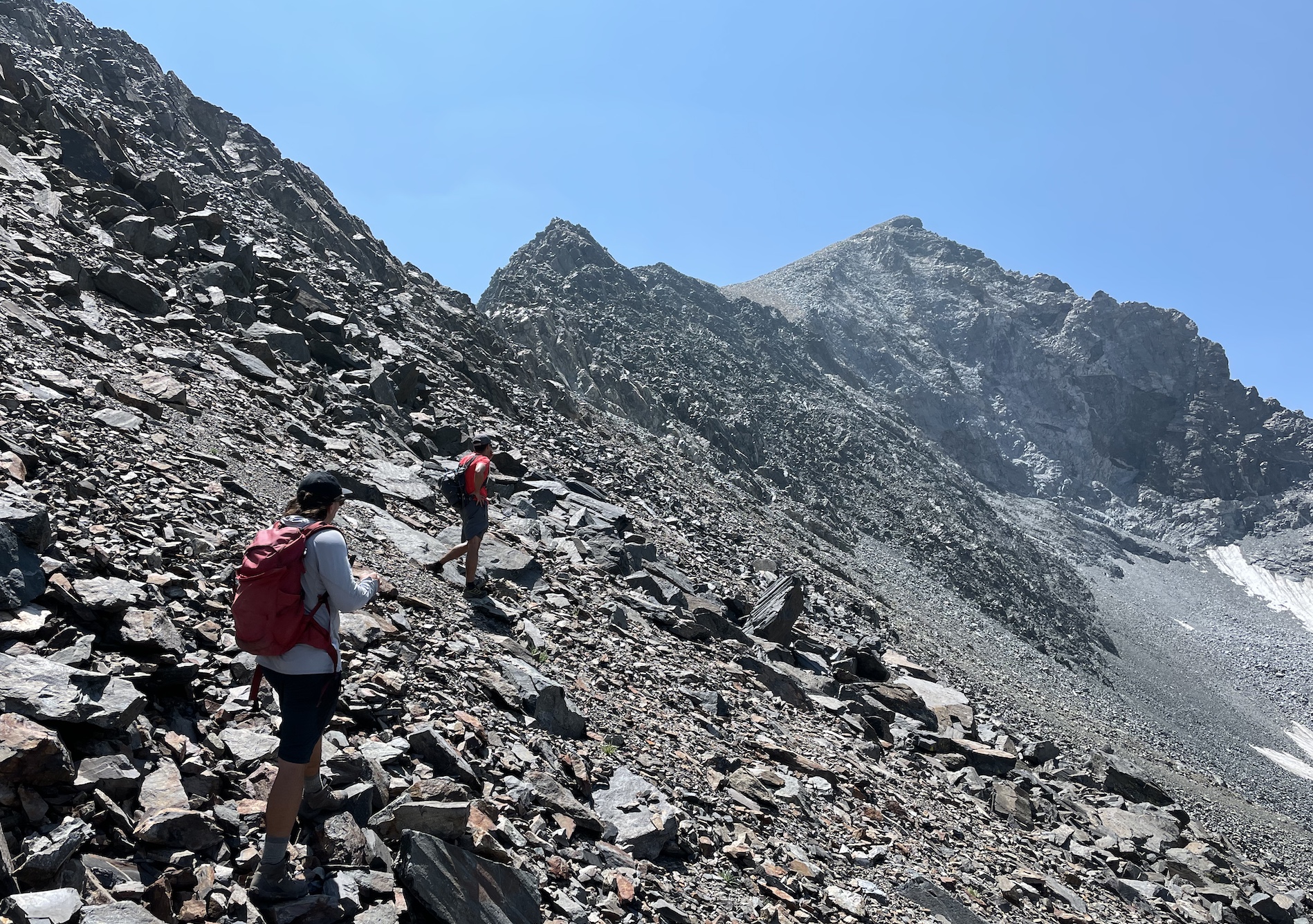 Looks improbable, but not too bad. The furthest peak is the summit of Rodgers.