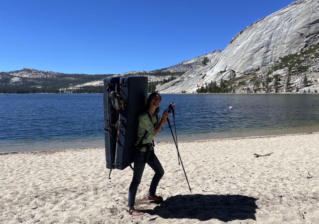 The Tenaya Lake beach approach!