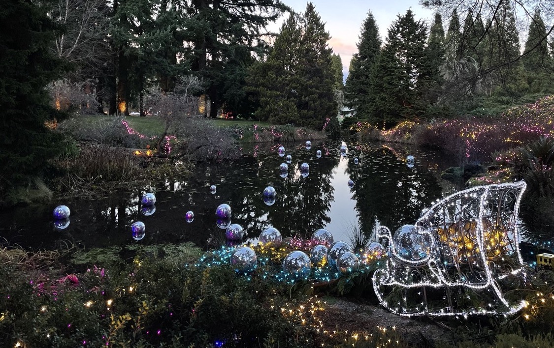 Imagine being the person whose job it is to spill the disco balls into the pond