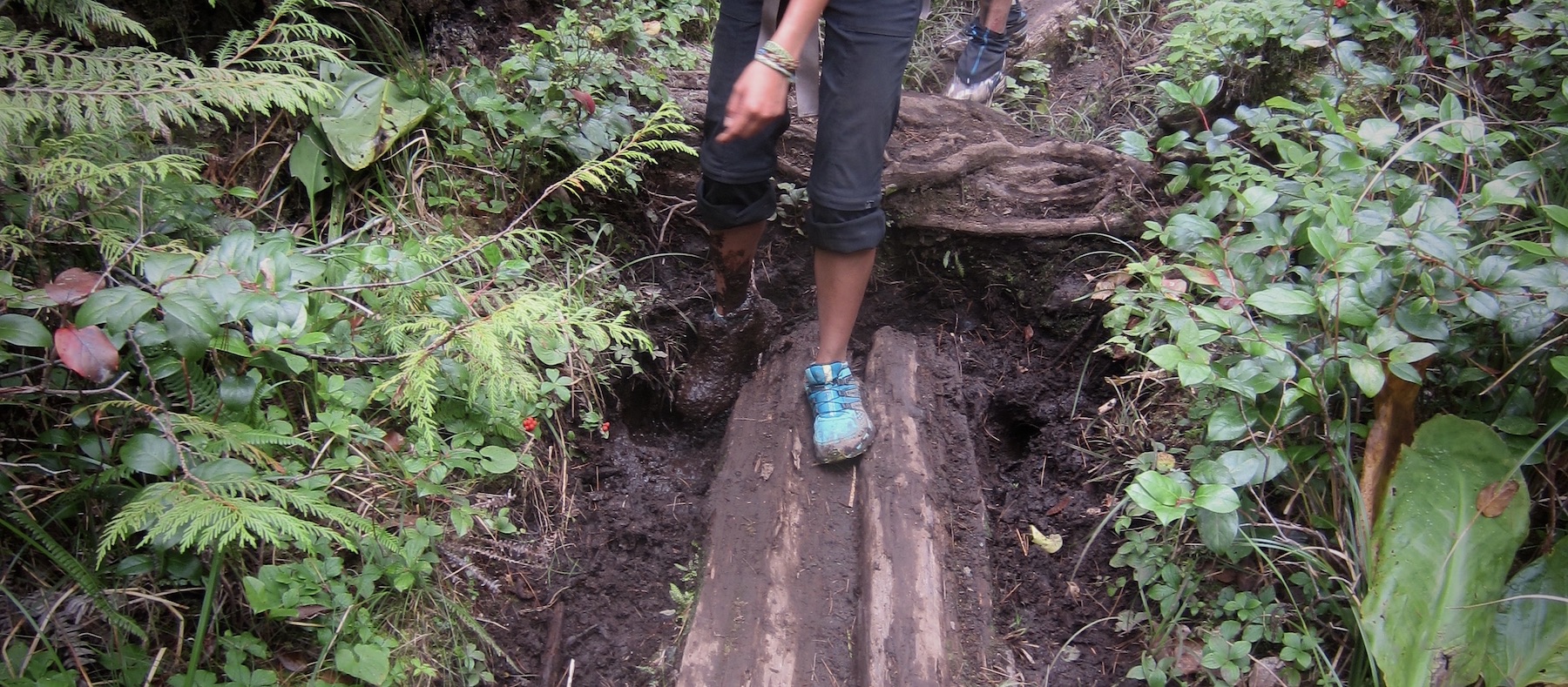 There were warnings about shin-high mud, but we didn't have it much worse than this D: