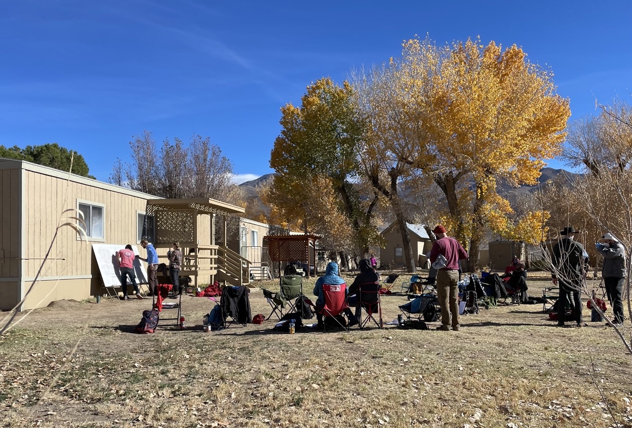 Our bright, COVID-safe outdoor classroom.