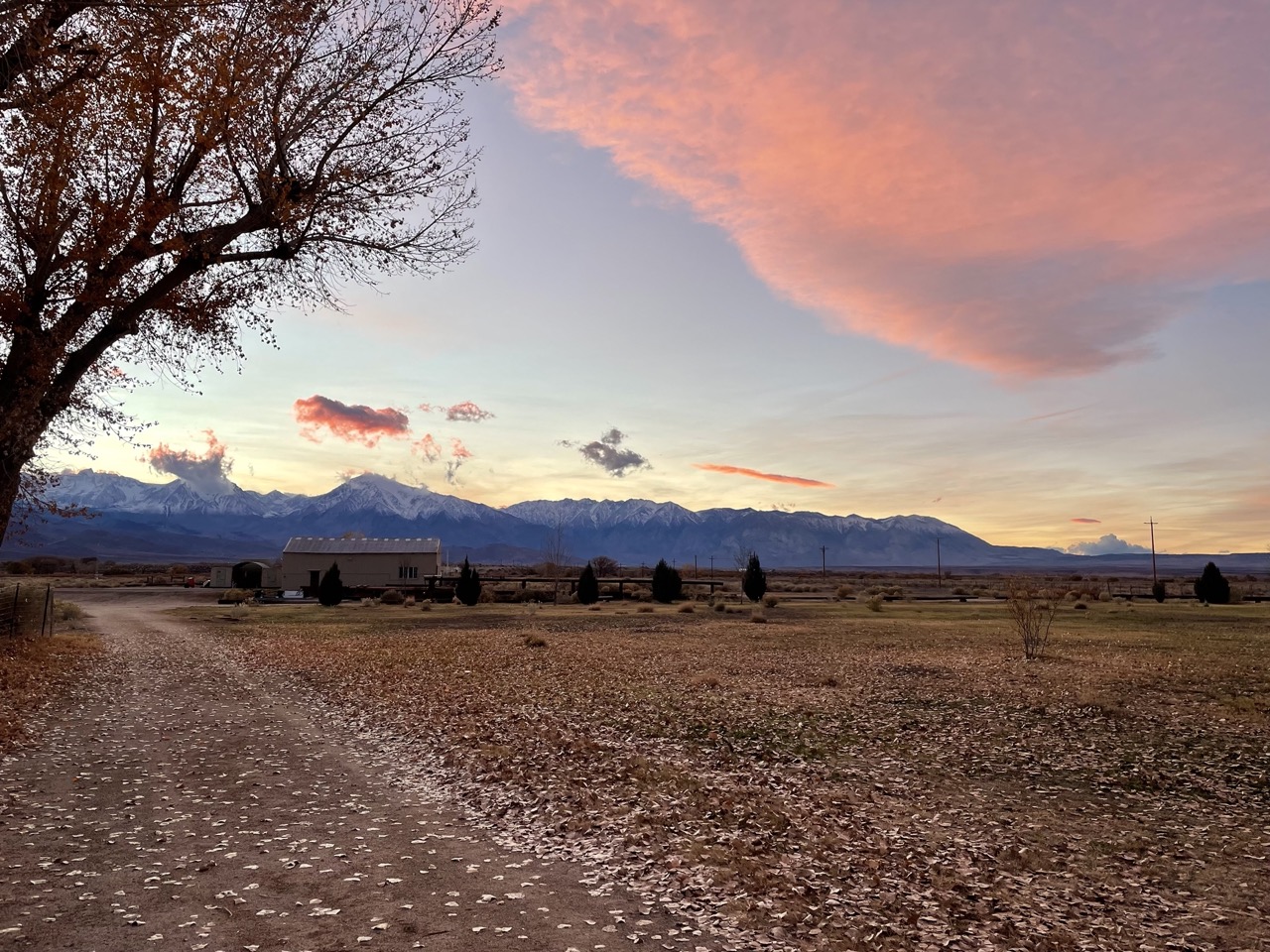 Sunset at the outdoor classroom, a natural closure.